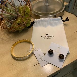 Kate spade bracelet and earrings